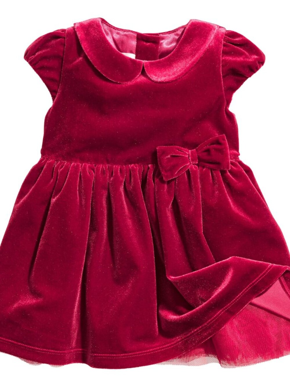 H&M Baby Girl Red Velvet Holiday Christmas Dress 6-9 Months
